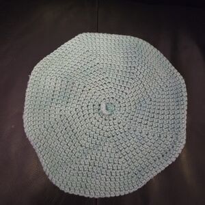 Handmade Crochet Slippers in Light Blue